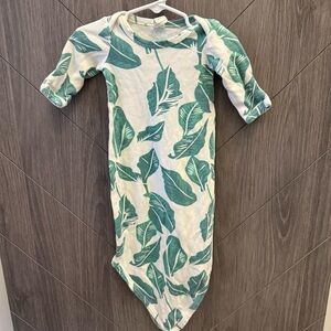 Kate Quinn Leaf Print Organic Cotton Gown